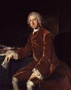 unknow artist, Oil on canvas portrait of a seated w:William Pitt